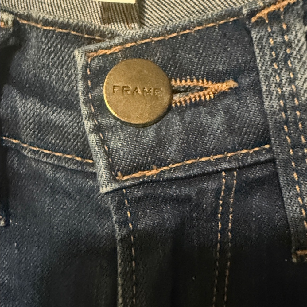 👖 FRAME Le Skinny de Jeanne Jeans Size 24 | Premium Stretch Denim Medium Wash - Picture 4 of 8